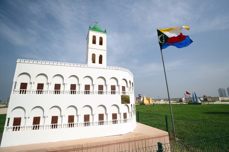 A model of the Friday Mosque in Moroni, Comoros.  