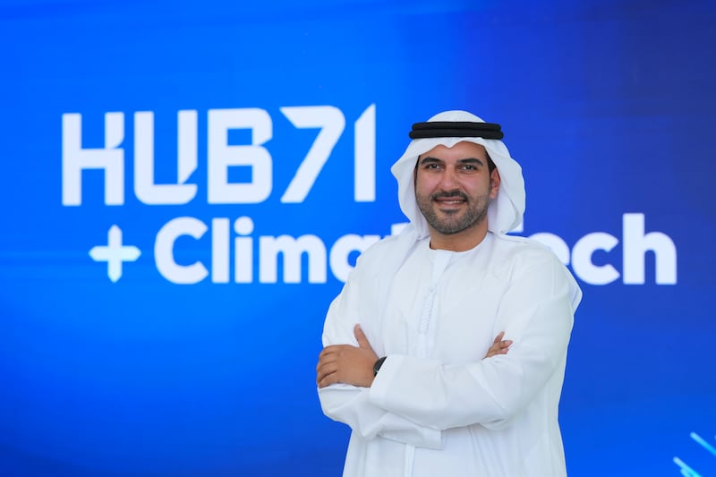 Ahmad Alwan, deputy chief executive of Hub71, said the new climate technology programme will give start-ups access to capital, market and talent. Photo: Hub71