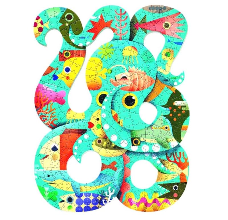 Djeco octopus puzzle green for children ages 7 and up, Dh79, from www.sprii.ae