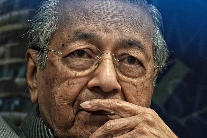 Bloomberg Best of the Year 2018: Mahathir Mohamad, Malaysia's prime minister, attends a news conference at the Malaysian Anti-Corruption Commission headquarters in Putrajaya, Malaysia, on Tuesday, July 10, 2018. Photographer: Rahman Roslan/Bloomberg