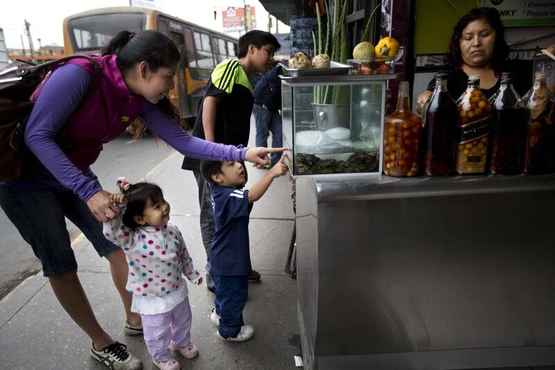 Most of the customers at Ms Cruz’s juice stand are from the Andean region that borders Bolivia, where it is also popular. 