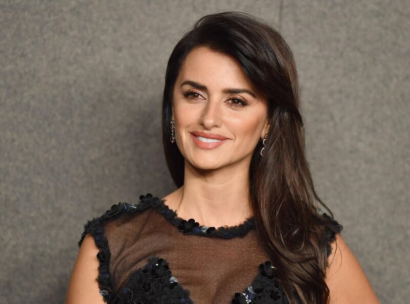 Penelope Cruz at the show. AFP