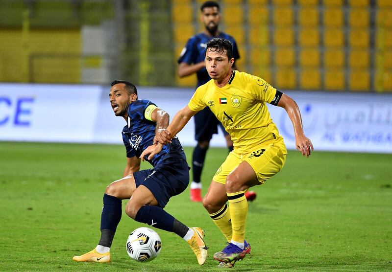 Al Wasl defeated Fujairah 3-0 on Thursday. Courtesy AGL