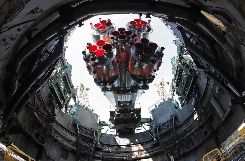 The blast area below the rocket must withstand the incredible force the rocket projects downward as it leaves the pad. Maxim Shipenkov/Pool Photo via AP