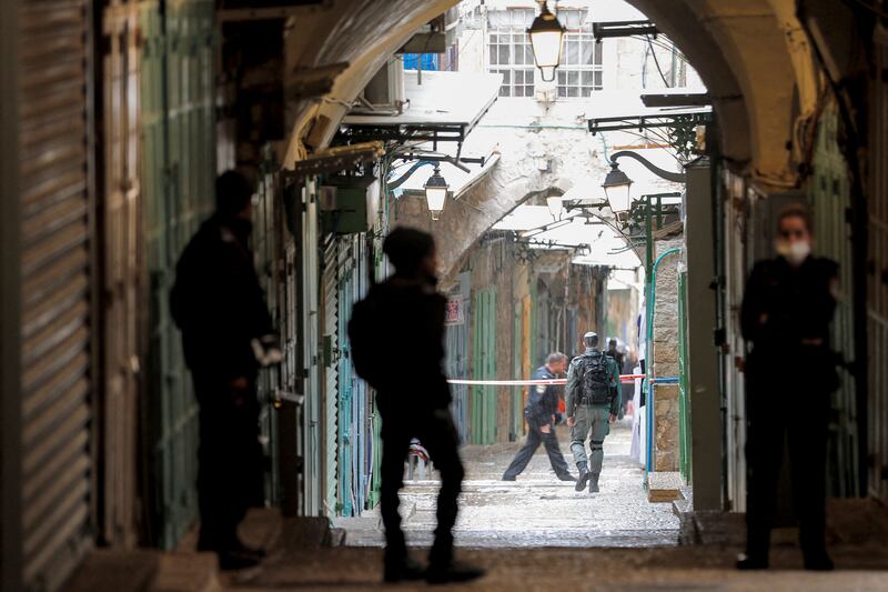 The incident comes days after Israeli security forces shot dead a 16-year-old Palestinian in the Old City.