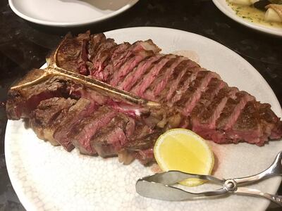 Australian grain-fed T-bone; a star attraction of the main course line-up. Courtesy Ashleigh Stewart