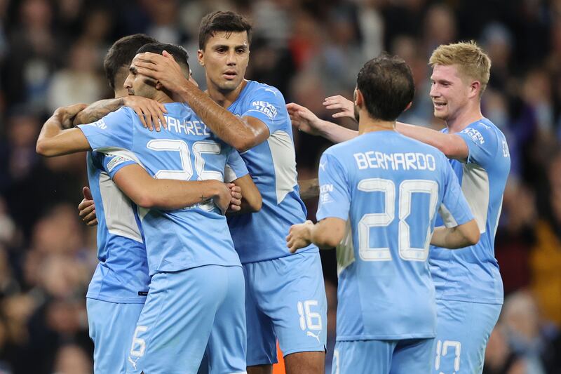 Rodri – 7. Sitting in the defensive-midfield role, the Spaniard showcased some great distribution as he helped the transition from defence to attack. Getty Images