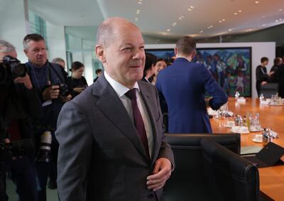 Chancellor Olaf Scholz's cabinet agreed a draft deportation bill on Wednesday. Getty 