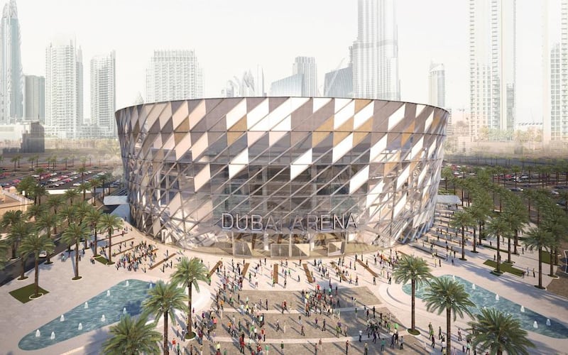 The 500,000 sq ft arena is expected to be completed by the end of 2018. Courtesy Meraas