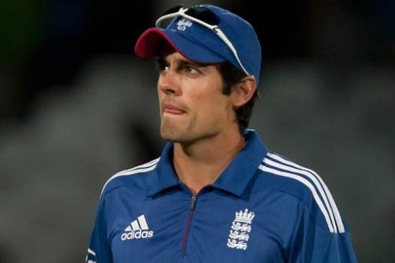 England captain Alastair Cook watches his side's loss to South Africa at Trent Bridge.