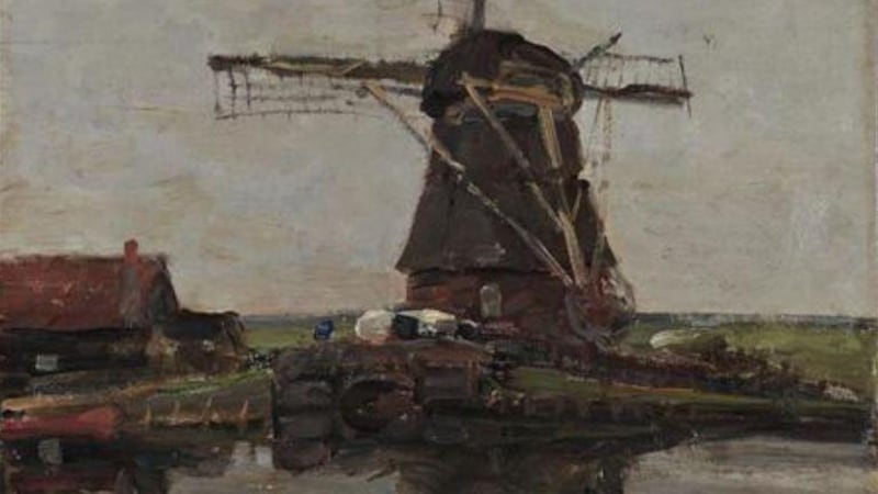 Piet Mondrian's 'Mill' from 1905, which has been recovered. Reuters