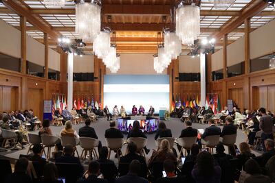 The two-day Petersberg Climate Dialogue in Berlin is an early round of talks before Cop29 in Azerbaijan in November. Getty Images 