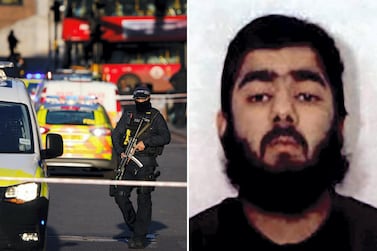 The inquest into a terrorist attack on London Bridge was told of Usman Khan's barbaric last moments. West Midlands Police via AP/Getty