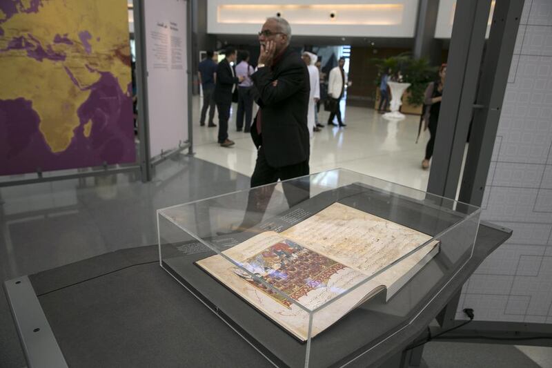 Ancient manuscripts displayed at the exhibition