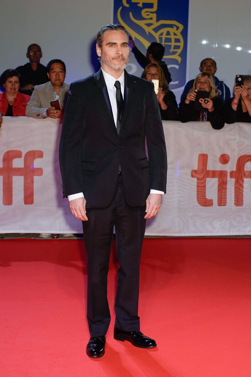 Joaquin Phoenix attends the 'Joker' premiere during the 2019 Toronto International Film Festival on September 9, 2019. AFP