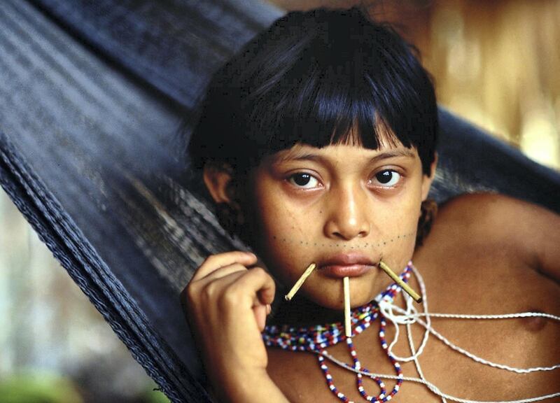 A young boy from the Yanomami tribe, who live in the rainforest in Brazil and Venezuela. Courtesy: Sam Valadi / Flickr