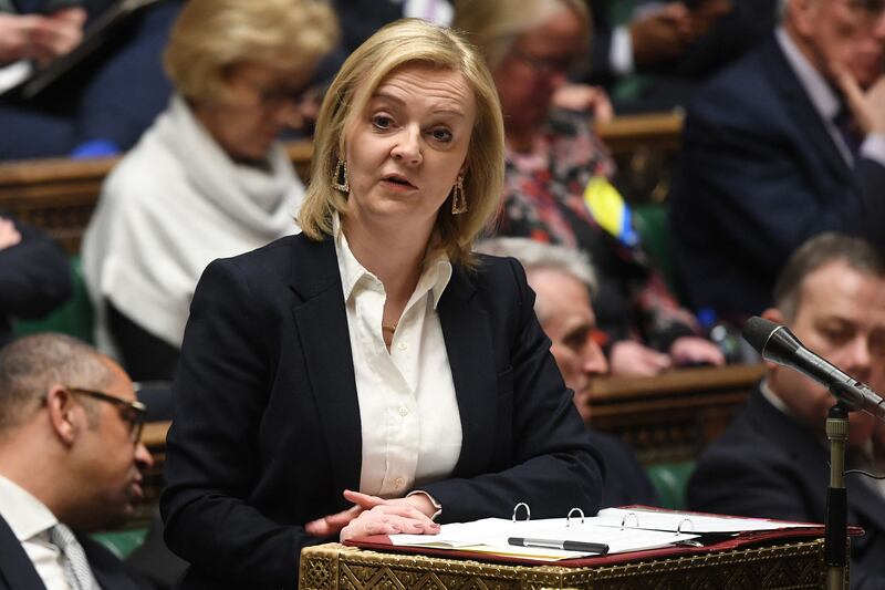 Britain's Foreign Secretary, Liz Truss. AFP