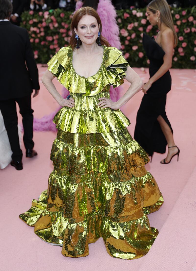 Julianne Moore, in Valentino, attends the Met Gala at the Metropolitan Museum of Art in New York, US, on May 6, 2019. EPA