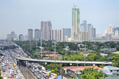 MANILA, PHILIPPINES - MAY 08:  A general view of the financial district of Makati City on May 8, 2013 in Manila, Philippines. The Philippines is in the throes of a property boom that is unprecedented in Southeast Asia. Hundreds of construction cranes are seen across Manila's skyline as property developments including office buildings, housing projects, hotels and new shopping districts are changing the face of the metropolis. The country's credit rating has been upgraded once again from a grade of BBB- to BBB by rating agency Standard & Poor's and the economy is expected to post a GDP growth rate of 6%, 1% higher than initially forecast.  (Photo by Dondi Tawatao/Getty Images)