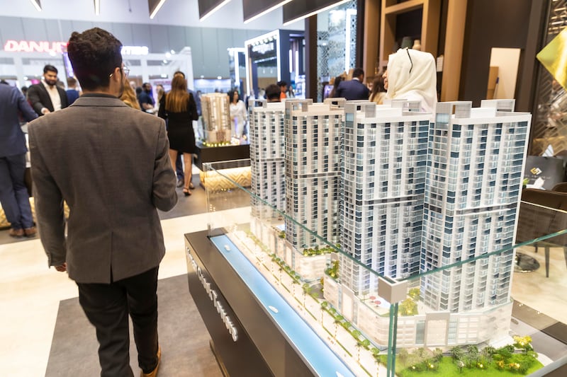 Visitors look at the impressive models on display.
Antonie Robertson/ The National
