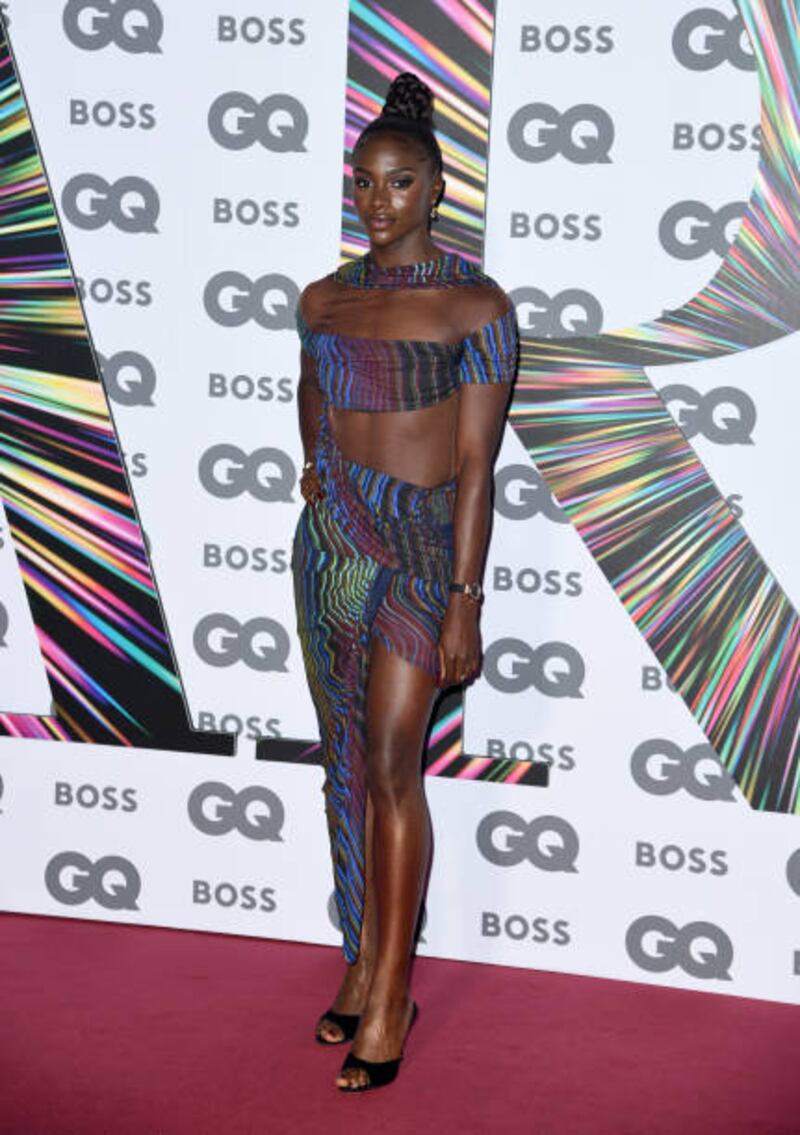 Dina Asher Smith attends the GQ Men of the Year Awards at the Tate Modern on September 1, 2021 in London, England. Getty Images