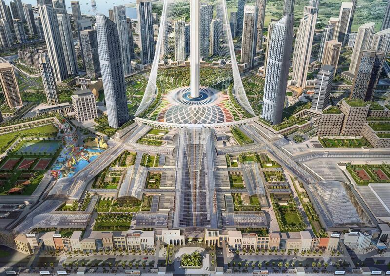 The development has been designed to resemble an indoor city, with a glass roof, streets, piazzas, squares and boulevards and a rooftop water park on one section. Emaar