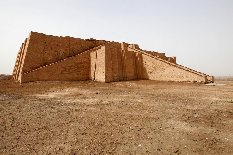 A general view shows the Ziggurat of Ur ruins, ahead of the planned visit of Pope Francis, in Ur near Nassiriya, Iraq February 18, 2021. Picture taken February 18, 2021. REUTERS/Alaa Al-Marjani
