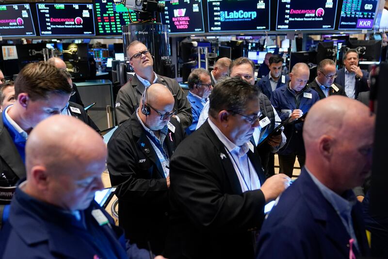 Traders at the New York Stock Exchange. Following the large sell-off in risky assets in the third quarter, there was a brief relief rally at the end of September and early October. AP