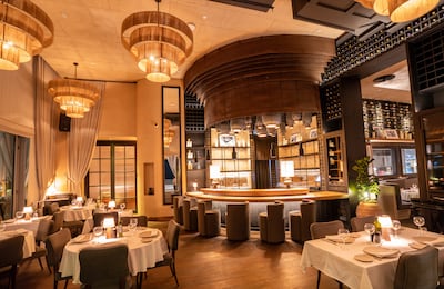 The interior of Toto Abu Dhabi is beautifully designed in traditional Italian style. Photo: Toto Abu Dhabi