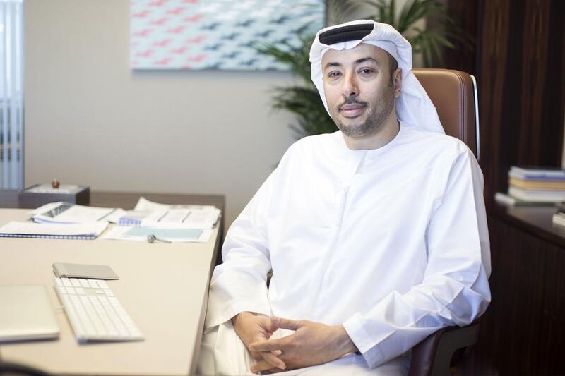 Salem Al Noaimi, the chief executive of Waha Capital, says the company is well positioned to move ahead with its strategy to grow its asset management business and to deploy additional capital through its principal investments divisions  Reem Mohammed / The National
