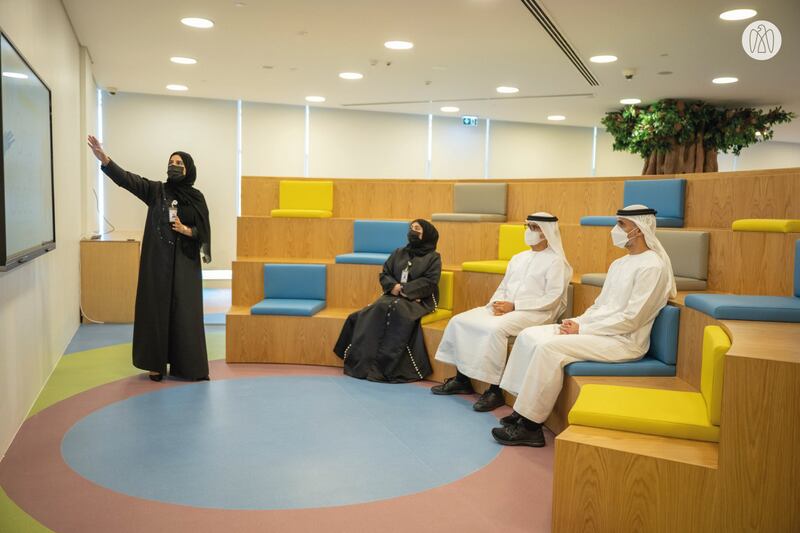 Sheikh Khaled bin Mohamed visits Jebel Hafeet Community Centre in Al Ain.