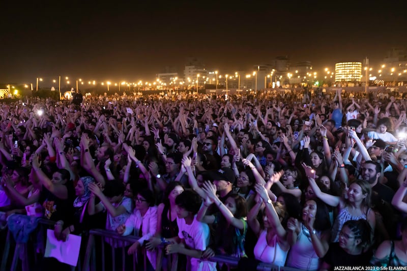 The Jazzablanca Festival is held over a weekend at the sprawling Anfa Park in Casablanca, Morocco