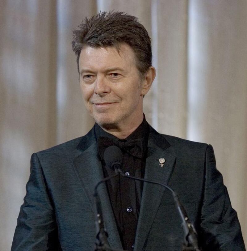 Singer David Bowie. AP Photo