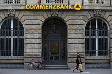 Commerzbank's shares fell to a record low last month as Germany’s economic contraction and expectations for even lower interest rates threaten to undercut bank's strategy. Bloomberg