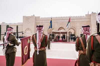 Al Husseiniya Palace's compound is home to the offices of King Abdullah II, Queen Rania and Crown Prince Hussein. Photo: Royal Hashemite Court