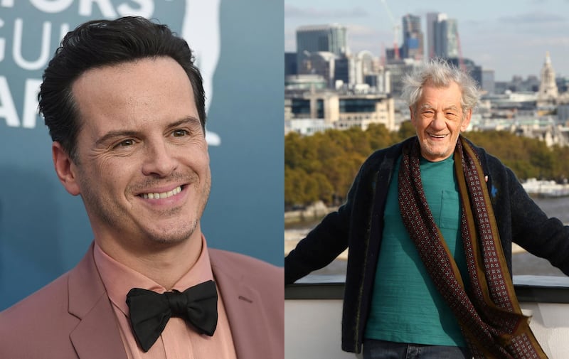 Andrew Scott and Ian McKellen were among the winners at Britain’s Laurence Olivier Awards. AP Photo