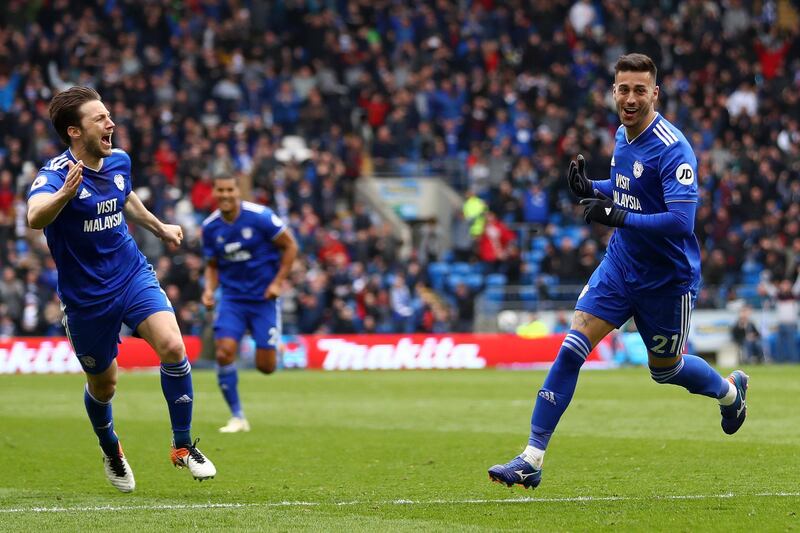 Centre midfield: Victor Camarasa (Cardiff) – The despair of defeat and Neil Warnock’s rant about refereeing should not obscure the beauty of Camarasa’s goal against Chelsea. Getty Images