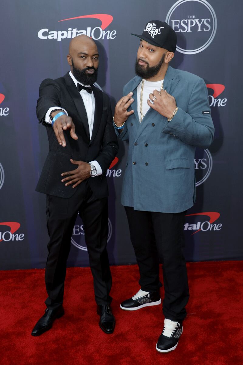 From left, Desus Nice and The Kid Mero of Desus & Mero were also spotted at the event.