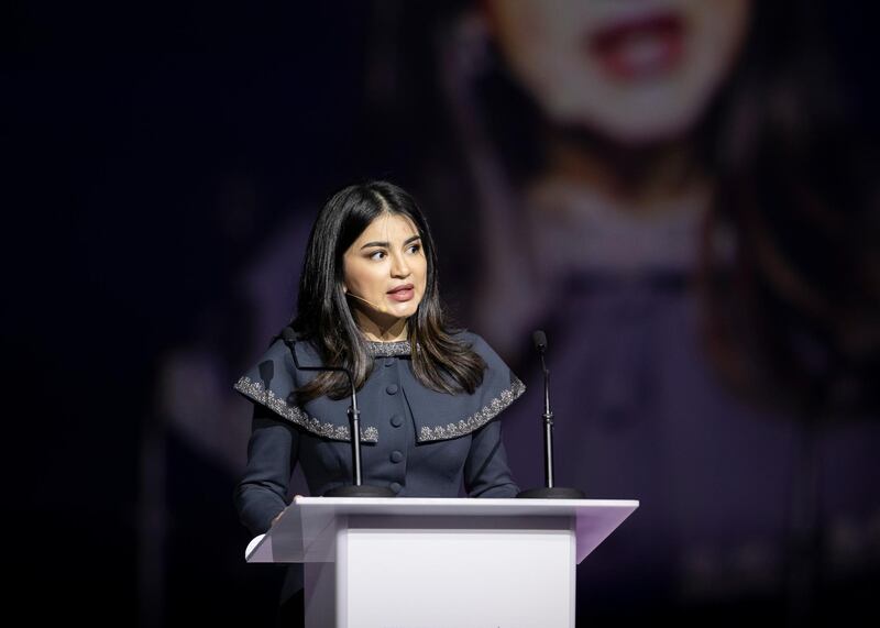 DUBAI, UNITED ARAB EMIRATES. 16 FEBRUARY 2020. 
Saida Mirziyoyeva, Member of the Commission on Gender Equality, Republic of Uzbekistan, speaking at Global Women’s Forum Dubai.
(Photo: Reem Mohammed/The National)

Reporter:
Section: