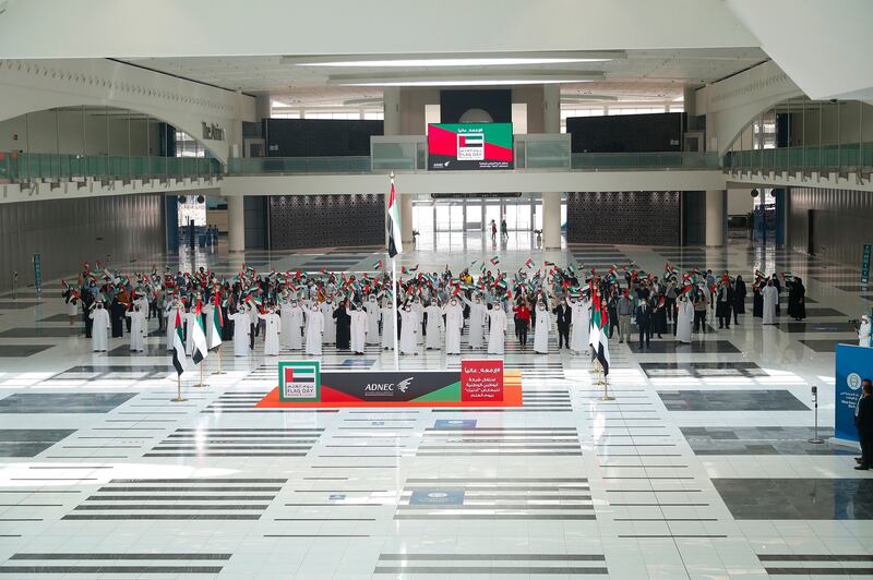 The Abu Dhabi National Exhibitions Company (ADNEC) celebrates Flag Day. Photo: ADNEC