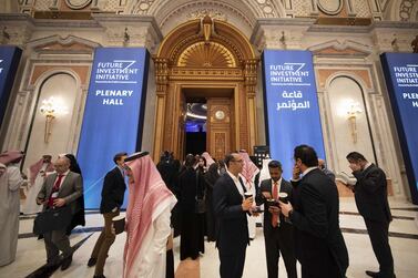 The Future Investment Initiative (FII) forum at the Ritz Carlton hotel in Riyadh took place over three days this past week. Photo: Bloomberg