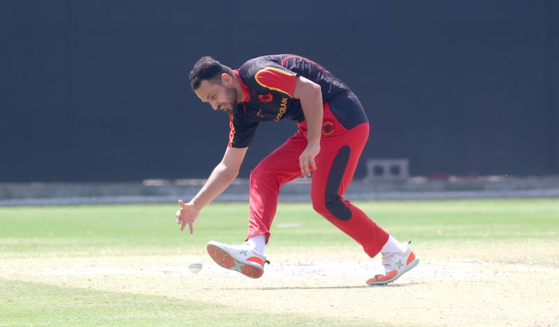 Germany's Muslim Yar collects the ball during the play-off against Canada. Subas Humagain for The National