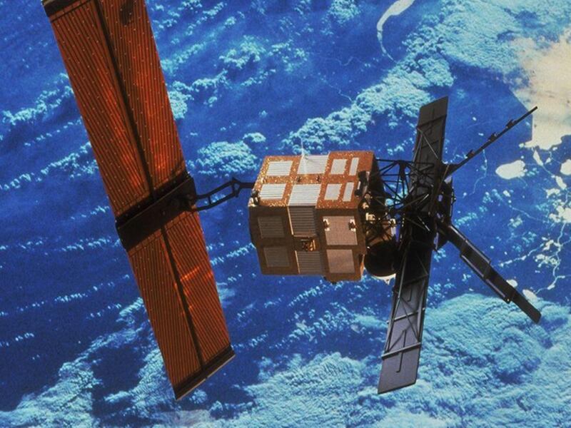 An artist's impression of the European Remote Sensing 2 satellite, which has crashed back down to Earth after nearly 30 years in space. Photo: European Space Agency