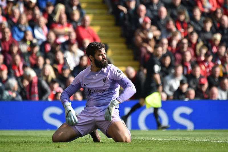 LIVERPOOL RATINGS: Alisson – 6. Denied Gibbs-White with a brilliant stop in the 49th minute. Couldn’t have done anything to keep either of the Forest goals out. AP Photo