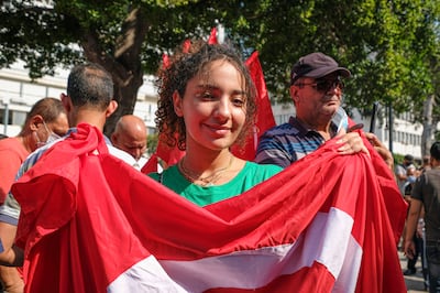 Nadine, 20, said the appointment of Najla Bouden Romdhane as prime minister 'made me super proud to be a Tunisian woman'. Ms Bouden is the first female prime minister in the Arab world. Photo: Noureddine Ahmed for The National