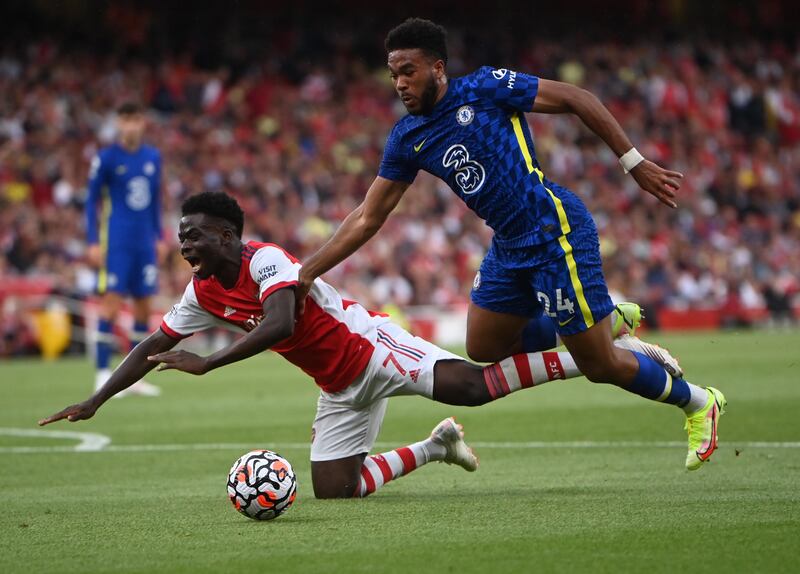 Bukayo Saka – 4. Too often not precise enough with either his positioning or his touch, and looked way short of fitness. Withdrawn on the hour. EPA