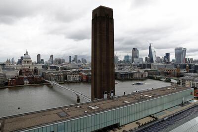 FILE PHOTO: The view from a new viewing platform during the unveiling of the New Tate Modern in London, Britain, June 14, 2016.    REUTERS/Stefan Wermuth/File Photo
