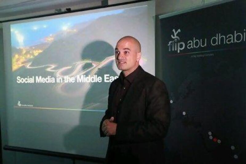 Flip Media's chief executive, Yousef Tuqan. Galen Clarke / The National