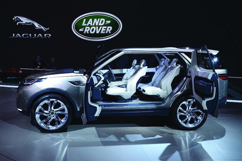 The Land Rover Discovery concept car at the 2014 New York car show. Courtesy Newspress