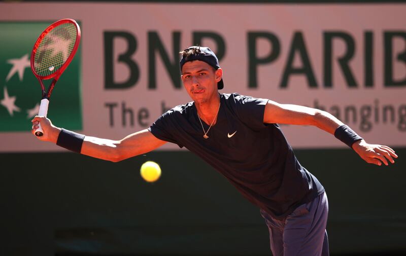 Alexei Popyrin was no match for  Rafael Nadal on Tuesday. Getty